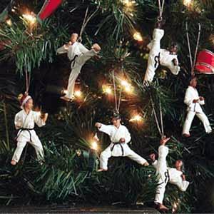 Martial Arts Christmas Ornaments
